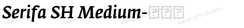 Serifa SH Medium字体转换